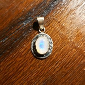 Vintage Sterling Silver Moonstone Pendant